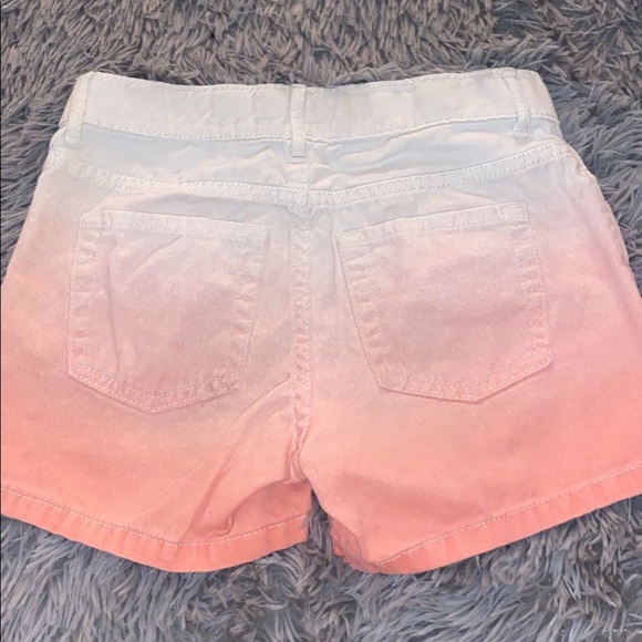White and Pink Gradient Shorts - Picture 2 of 2